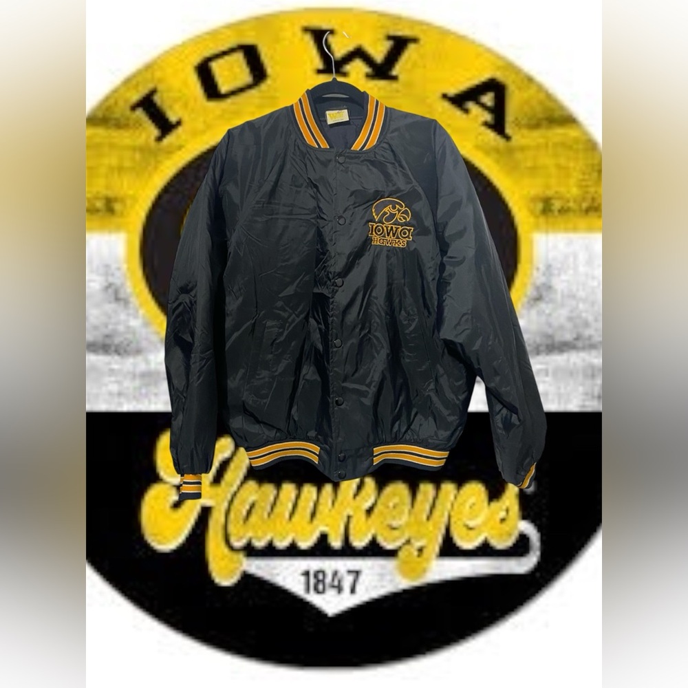 IOWA HAWKS VINTAGE BOMBER JACKET